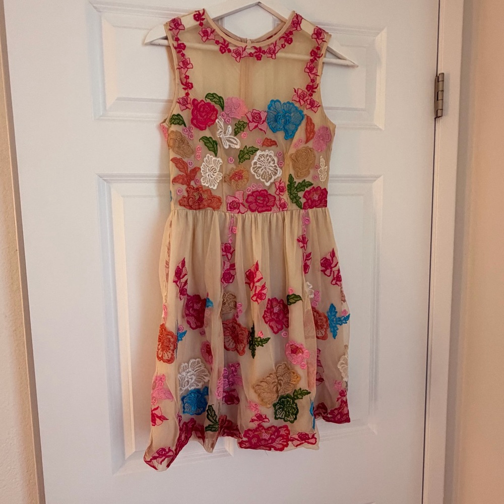 BDBA Floral Embroidered Dress